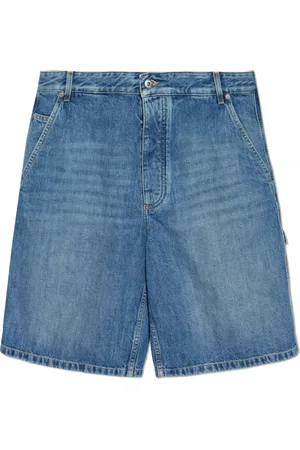 Bottega Veneta Homme, Shorts, Bleu, Taille: M Shorts en jean longueur genou