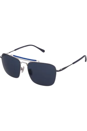 Carolina Herrera Homme, Accessoires, Gris, Taille: ONE Size Lunettes de soleil en métal argenté