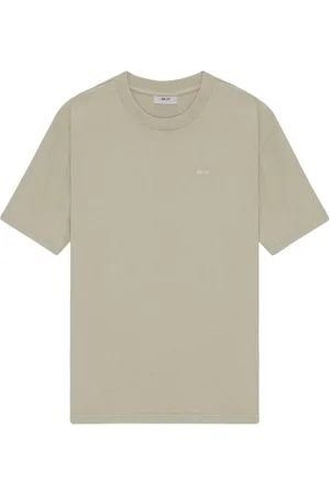 NN.07 Homme, Tops, Gris, Taille: M T-shirt brodé brouillard