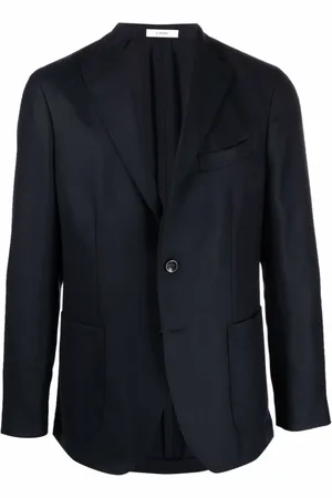 Boglioli Homme, Vestes, Bleu, Taille: M Veste de costume bleu marine en laine vierge