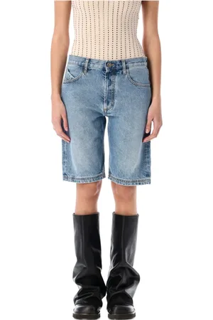 The Attico Femme, Shorts, Bleu, Taille: W25 Short en jean boyfriend bleu ciel