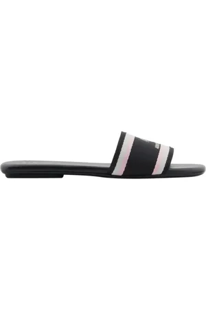 Armani Exchange Femme, Chaussures, Noir, Taille: 37 EU Sandales noires pour femmes