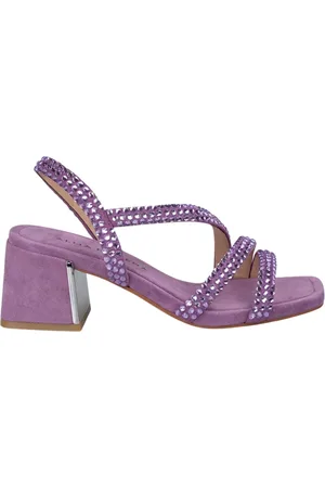 Alma en Pena Femme, Chaussures, Violet, Taille: 41 EU Sandale strass sans zip