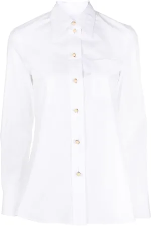 Lanvin Femme, Blouses et Chemises, Blanc, Taille: 38 FR Chemise à Manches Longues