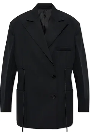 Lanvin Femme, Vestes, Noir, Taille: 36 FR Blazer avec cordons de serrage à la taille