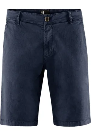 Bomboogie Homme, Shorts, Bleu, Taille: W38 Bermuda Chino en Gabardine de Coton