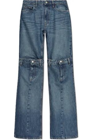 COPERNI Femme, Jeans, Bleu, Taille: 40 FR Jean avec Détails Décoratifs aux Jambes