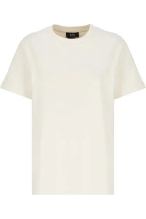 A.P.C. Femme, Tops, , Taille: 40 FR T-shirt en coton avec logo brodé