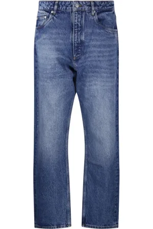 STUDIO NICHOLSON Homme, Jeans, Bleu, Taille: L Pantalon Denim Classique Indigo