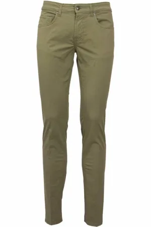 FAY Homme, Pantalons, Vert, Taille: W42 Chinos Slim Fit Original 5 Poches