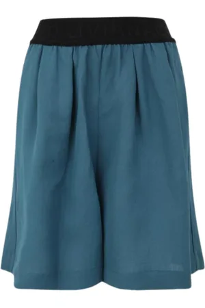 LIVIANA CONTI Femme, Jupes, Bleu, Taille: 36 FR Shorts Taille Haute Légers