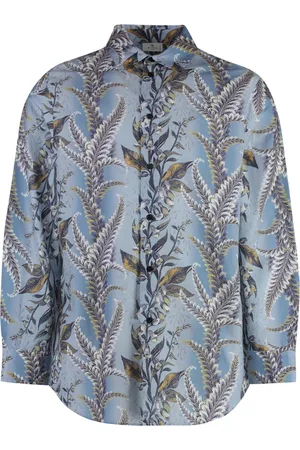 Etro Homme, Chemises, Multicolore, Taille: S Chemise en coton à imprimé floral