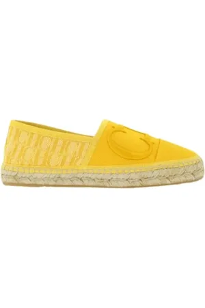 Carolina Herrera Femme, Chaussures, Jaune, Taille: 36 EU Espadrilles Jaunes Initials