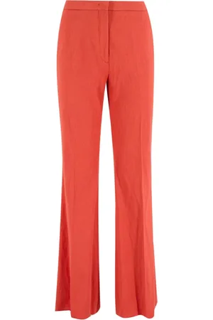 Etro Femme, Pantalons, Rouge, Taille: 38 FR Pantalon Large Taille Haute