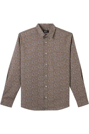 A.P.C. Homme, Chemises, Brun, Taille: S Chemise Décontractée Élégante