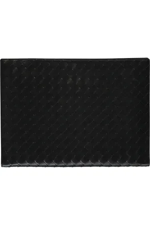 Bottega Veneta Homme, Sacs, Noir, Taille: ONE Size Porte-documents en cuir Intrecciato
