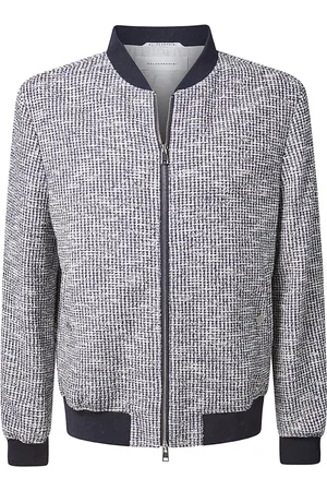 Baldessarini Homme, Vestes, Gris, Taille: L Veste de style collège pour homme avec motif texturé