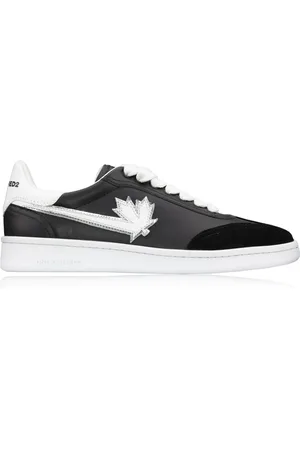 Dsquared2 Homme, Chaussures, Noir, Taille: 43 EU Baskets à Lacets en Cuir