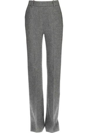 ERMANNO SCERVINO Femme, Pantalons, Gris, Taille: 40 FR Pantalon en Laine à Picots