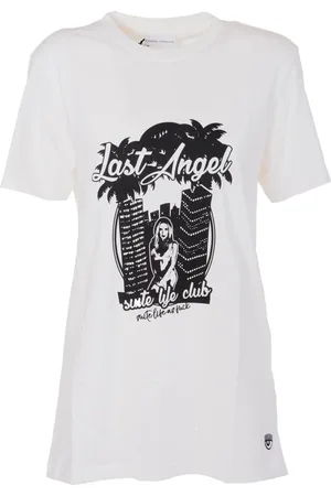 Chiara Ferragni Femme, Tops, Blanc, Taille: 38 FR Lastangel T-Shirt