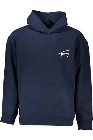 Tommy Hilfiger Homme, Sweatshirts et sweats à capuche, Bleu, Taille: M Sweat à capuche bleu avec broderie