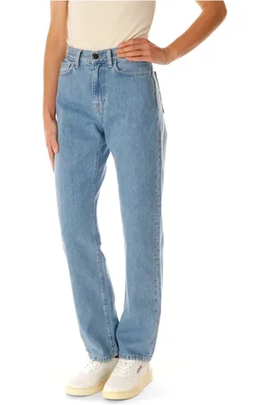 Carhartt Femme, Jeans, Bleu, Taille: W29 Pantalon en denim droit taille haute