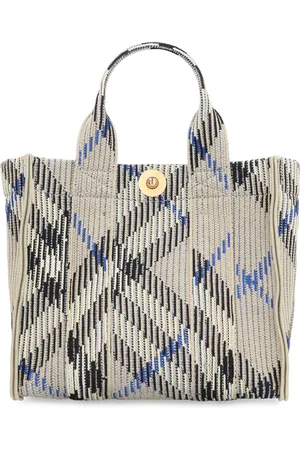 Burberry Femme, Sacs, , Taille: ONE Size Mini sac cabas en maille jacquard