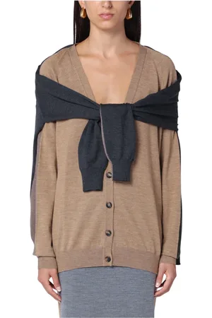 Moschino Femme, Pulls, Brun, Taille: 36 FR Gilet Long Pull