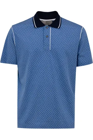 CANALI Homme, Tops, Bleu, Taille: L Polo à Manches Courtes