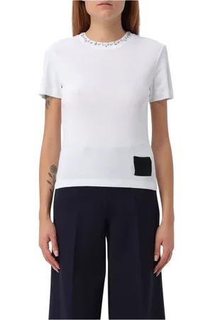 LIVIANA CONTI Femme, Tops, Blanc, Taille: 42 FR T-shirt blanc