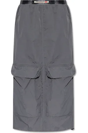 Diesel Femme, Jupes, Gris, Taille: 38 FR Jupe Midi