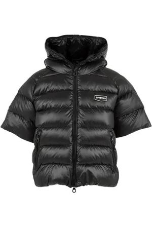 Duvetica Femme, Vestes, Noir, Taille: 40 FR Manteau matelassé noir avec fermeture éclair