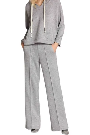 Masons Femme, Pantalons, Gris, Taille: 40 FR Élégant Pantalon Chino Droit avec Lurex