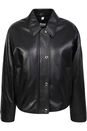 Burberry Femme, Vestes, Noir, Taille: 36 FR Veste en cuir Ayton Nero