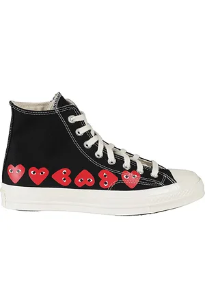 Comme des Garçons Homme, Chaussures, Noir, Taille: 44 EU Baskets montantes cœur