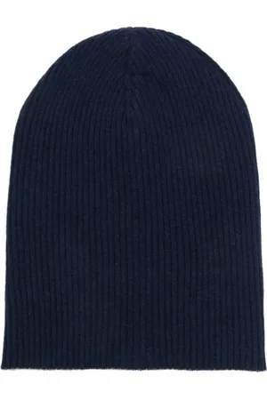 Brunello Cucinelli Unisex, Accessoires, Bleu, Taille: L Bonnet en Cachemire Bleu
