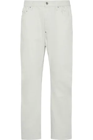 Dsquared2 Homme, Jeans, Blanc, Taille: M Jean Droit en Denim Blanc