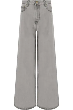 Ganni Femme, Jeans, Gris, Taille: W28 Jean Large Gris Future