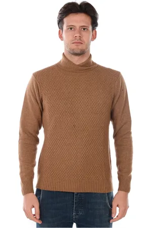 D.A. Daniele Alessandrini Homme, Pulls, Brun, Taille: M Melbourne Pull à Col Roulé