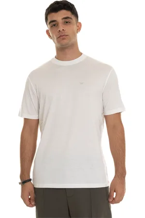 Emporio Armani Homme, Tops, Blanc, Taille: XL T-shirt Logo