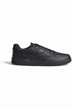 Diadora Homme, Chaussures, Noir, Taille: 44 EU Baskets Noires Sportives avec Semelle en Caoutchouc