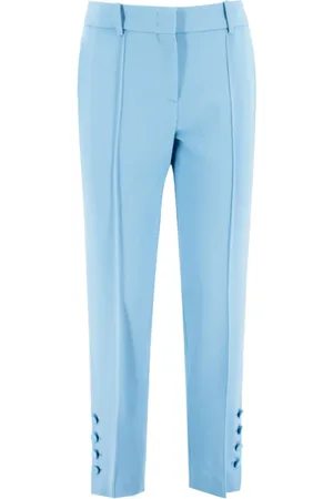 ERMANNO SCERVINO Femme, Pantalons, Bleu, Taille: 36 FR Pantalon Slim-fit