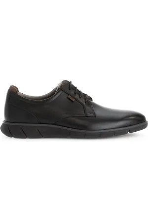 Gabor Femme, Chaussures, Noir, Taille: 44 EU Derbies noires en cuir lisse