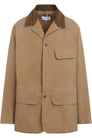 Maison Margiela Homme, Vestes, Brun, Taille: M Veste de sport ocre