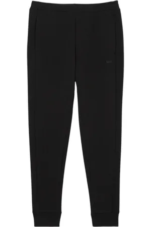 Lacoste Homme, Pantalons, Noir, Taille: L Pantalon de survêtement noir en jersey, design minimaliste