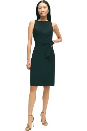 Brooks Brothers Femme, Robes, Noir, Taille: 36 FR Robe Crêpe Noire Stretch en Polyester