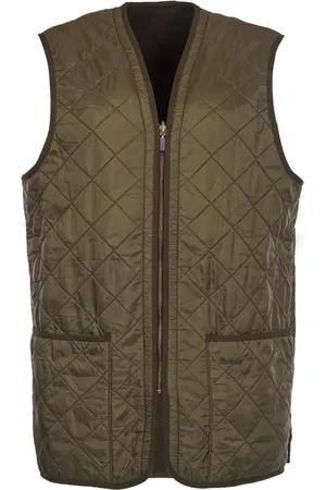 Barbour Homme, Vestes, Vert, Taille: S Gilet Matelassé ZipIn Liner Olive