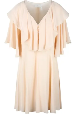 Chloé Femme, Robes, Rose, Taille: 36 FR Robe Froncée