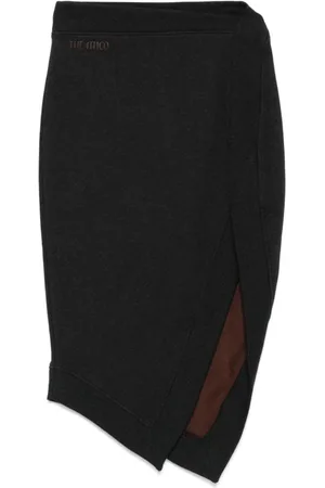 The Attico Femme, Jupes, Noir, Taille: 36 FR Jupe en coton noir et marron