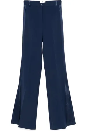 Elisabetta Franchi Femme, Pantalons, Bleu, Taille: 42 FR Pantalon Décontracté Élégant